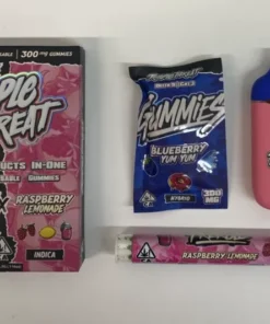 Triiiple Threat 2g Disposable – BLUEBERRY YUM YUM (Hybrid) x RASPBERRY LEMONADE (Indica)