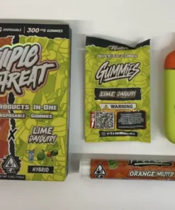 Triiiple Threat 2g Disposable – ORANGE MOJITO (Sativa) x LIME DAIQUIRI (Hybrid)
